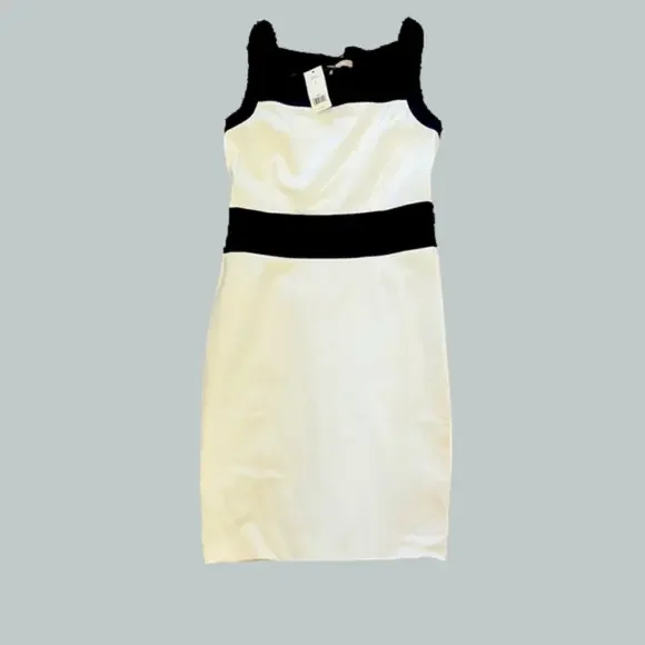 Banana Republic White and Blue Tank Dress Size 4 NWT - Picture 2 of 7